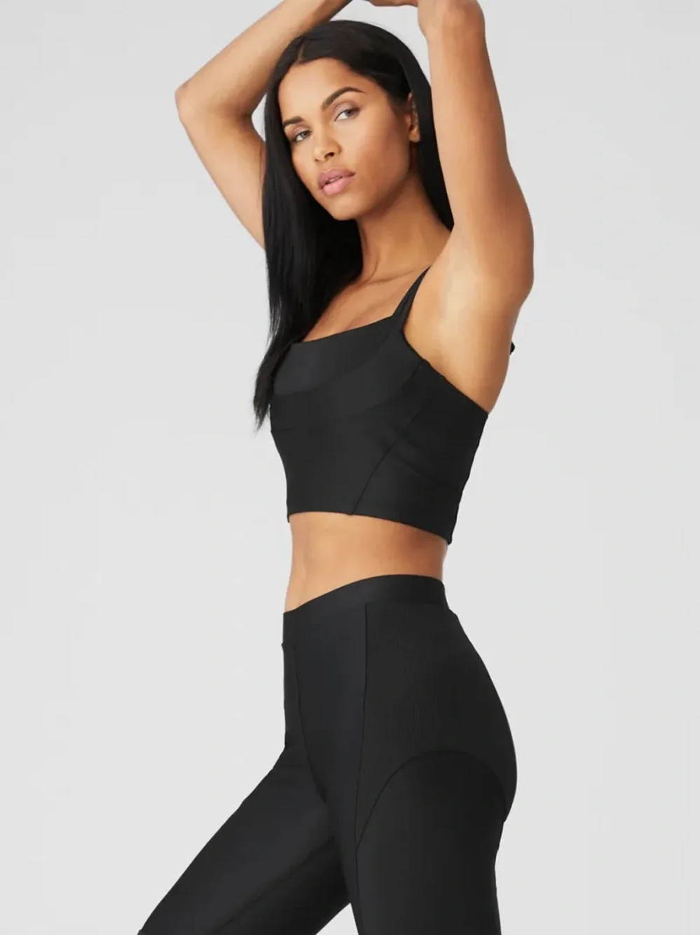 ALO Yoga Airlift Street Goddess Bra Tank in Black Size M